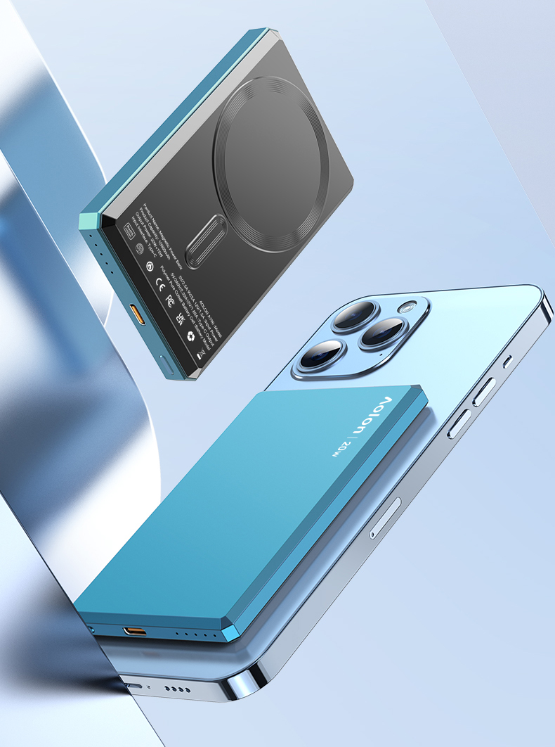 Aolon A50 Wireless Powerbank 20W Magnetic Charging Smart Digital Display  Hypothermia Safe Power Bank