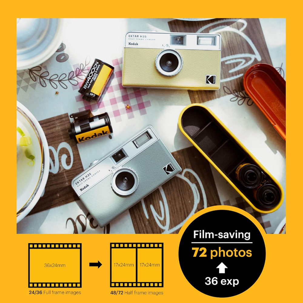 KODAK EKTAR H35 Reusable Half Frame Film Camera 135 35mm Analog with ...