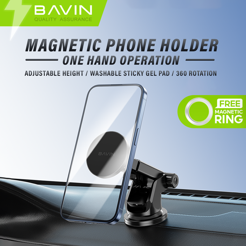 BAVIN PS59 Magnetic Car Phone Holder Stand 360° Rotation w