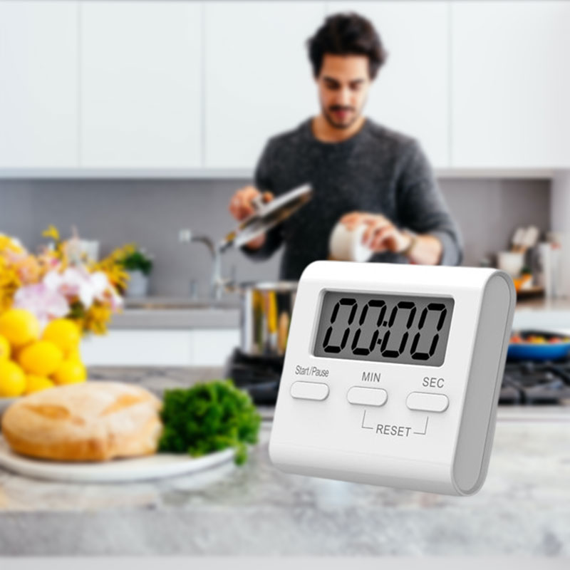 LCD Digital Kitchen Cooking Timer Mini Electronic Timer Count Down ...