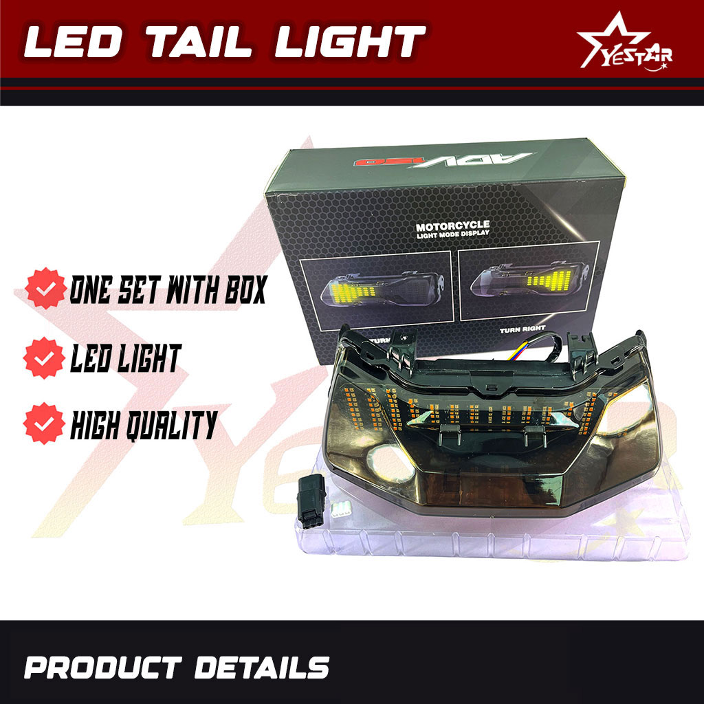 Yestar Racing Honda ADV 150/160 LED Tail Light Sleek Design Motorcycle