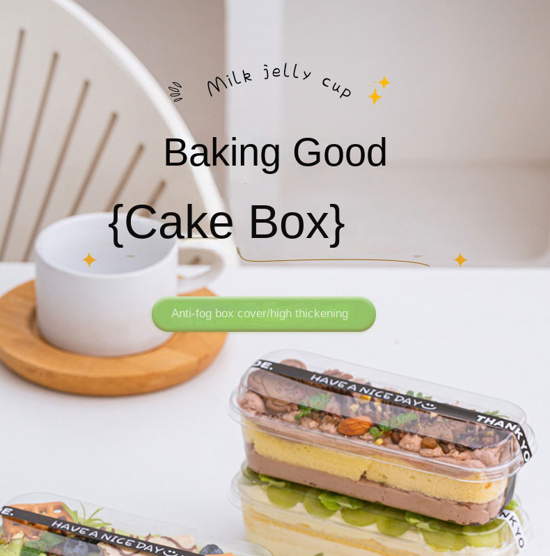10Pcs Rectangle Cake Container Loaf Deli Container Clear Rectangle ...