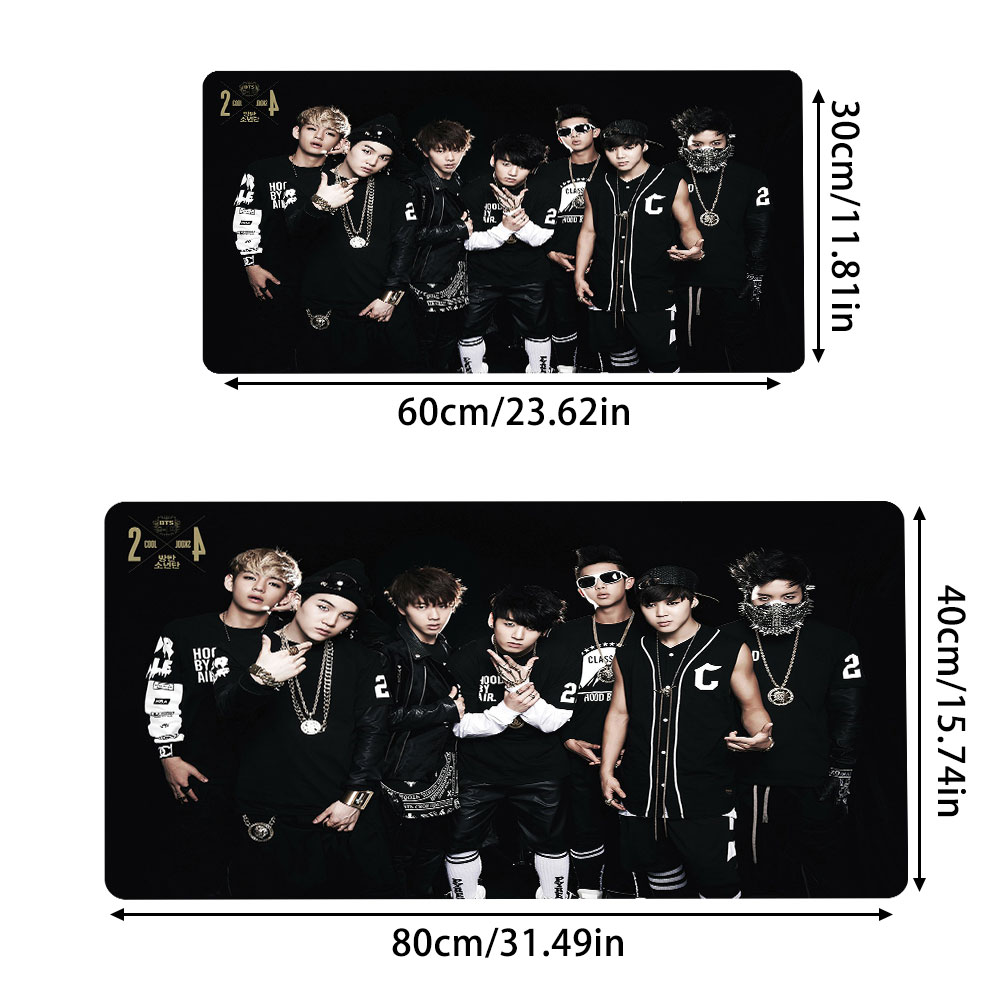 1pc BTS Rap Monster Large Mouse Pad computer mat Desk Mat keyboard mat ...