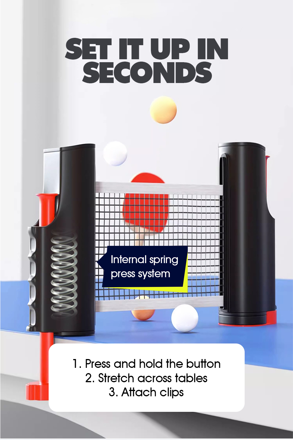 Net Table Tennis Portable Accessories Table Tennis Racket Equipment To ...