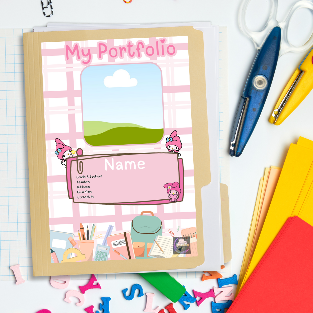 MY PORTFOLIO COVER STICKER - FOLDER COVER - CUSTOMIZED - EASY TO USE ...