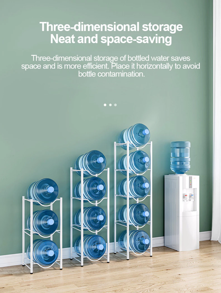 Layer Water Rack Dispenser Rack Stand Water Gallon Jug Organizer Rack ...