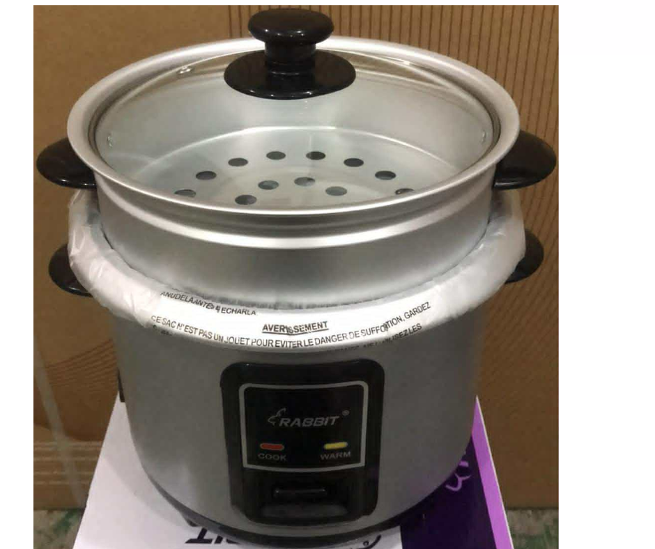 RABBIT RICE COOKER RRC 1.2LG WITH STEAMER | Shopee Philippines