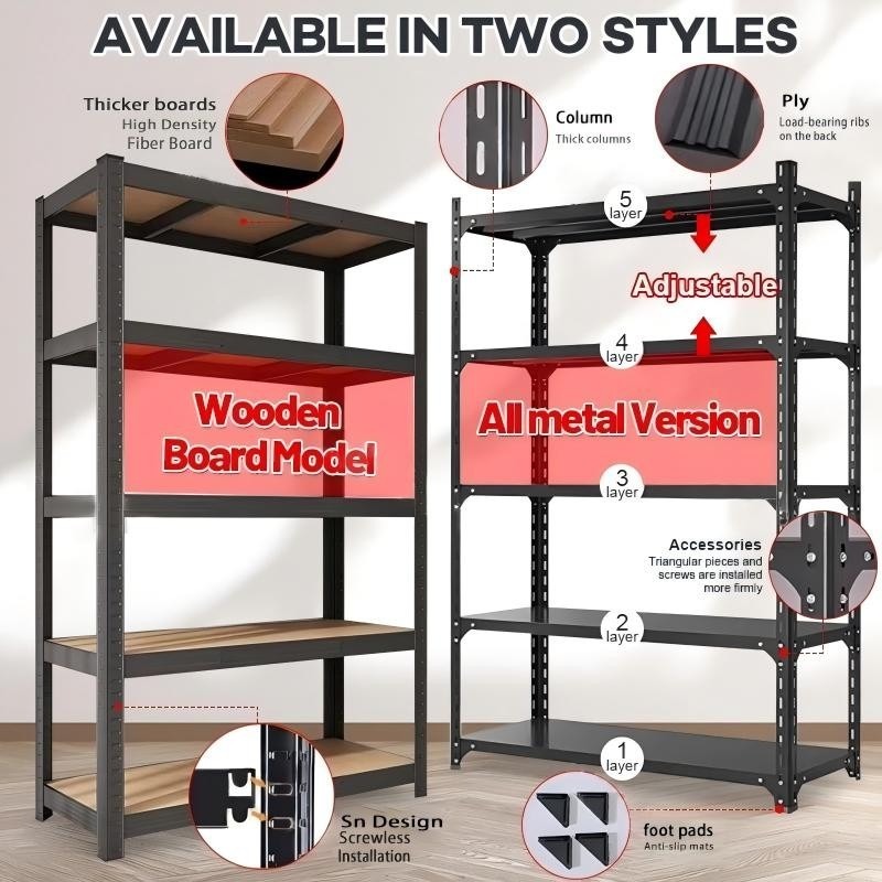 Metal Rack Shelves Heavy Duty Boltless Rack Metal Shelf Stainless ...