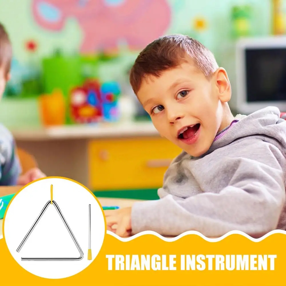 Kids Educational Triangle Bell Musical Toy Percussion Kit Early ...