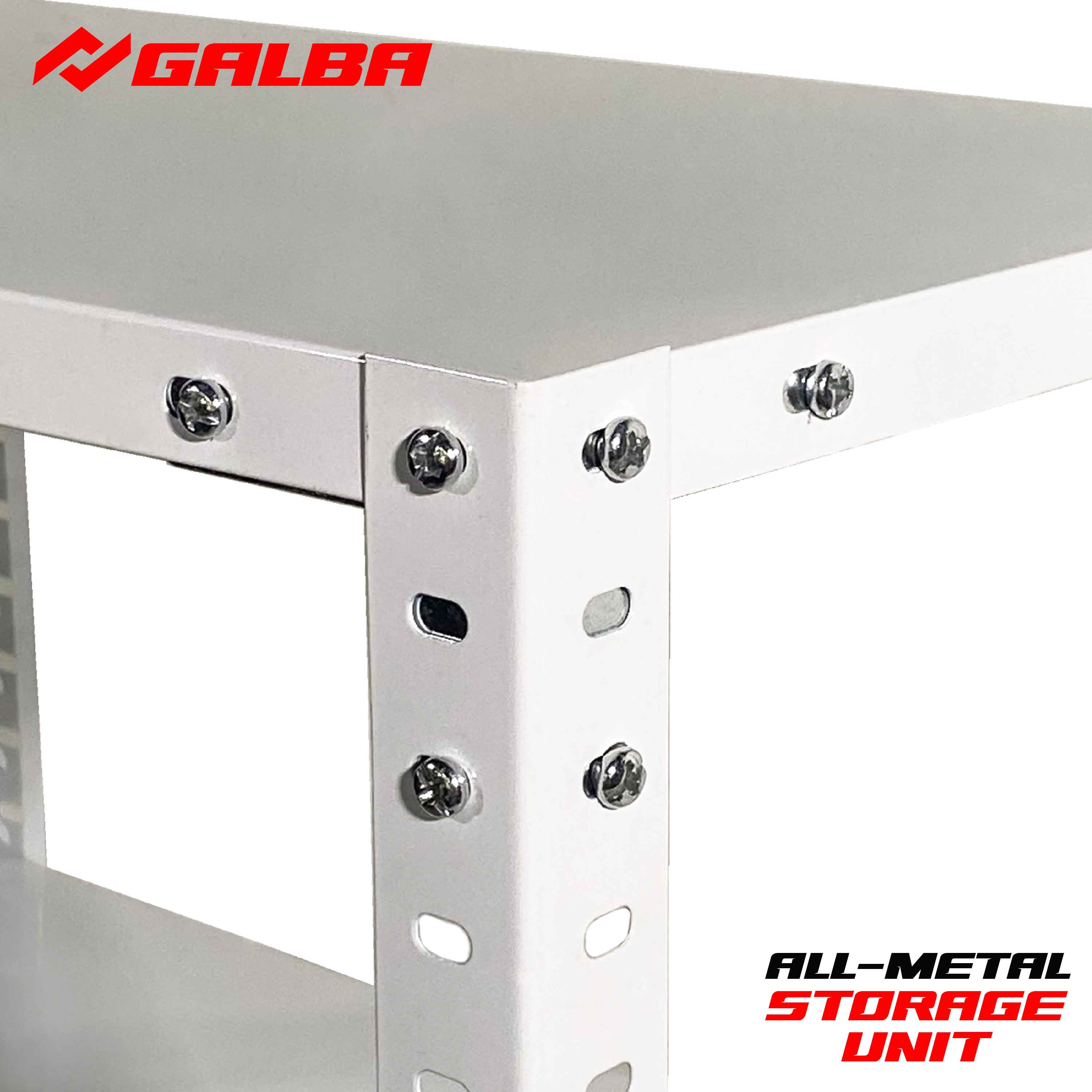 GALBA All-Steel Storage Unit 3-, 4- and 5-Layers Adjustable Metal Rack ...