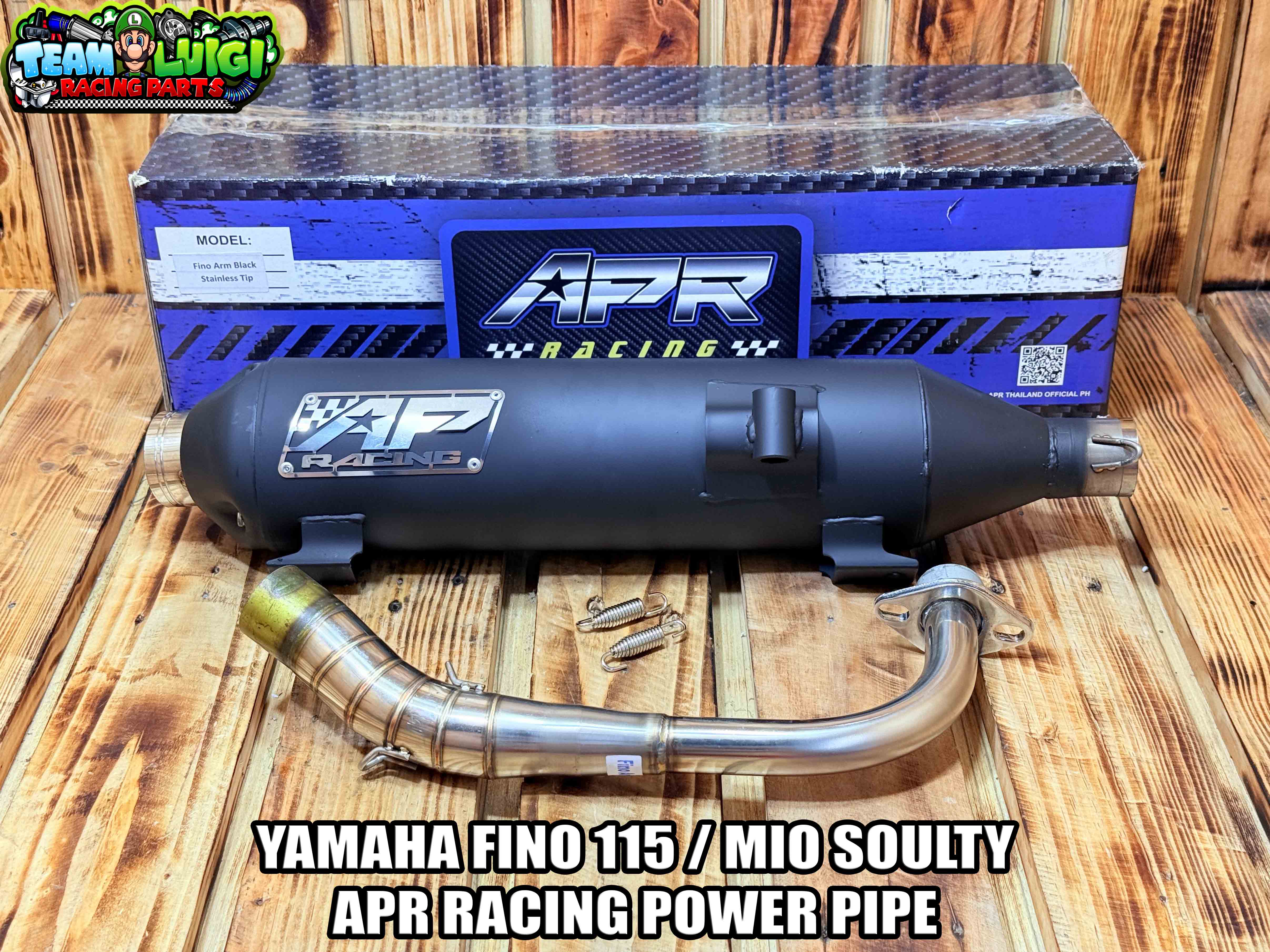 APR RACING POWER PIPE FINO115 / MIO SOULTY / MIOI125 / MIO SPORTY ...