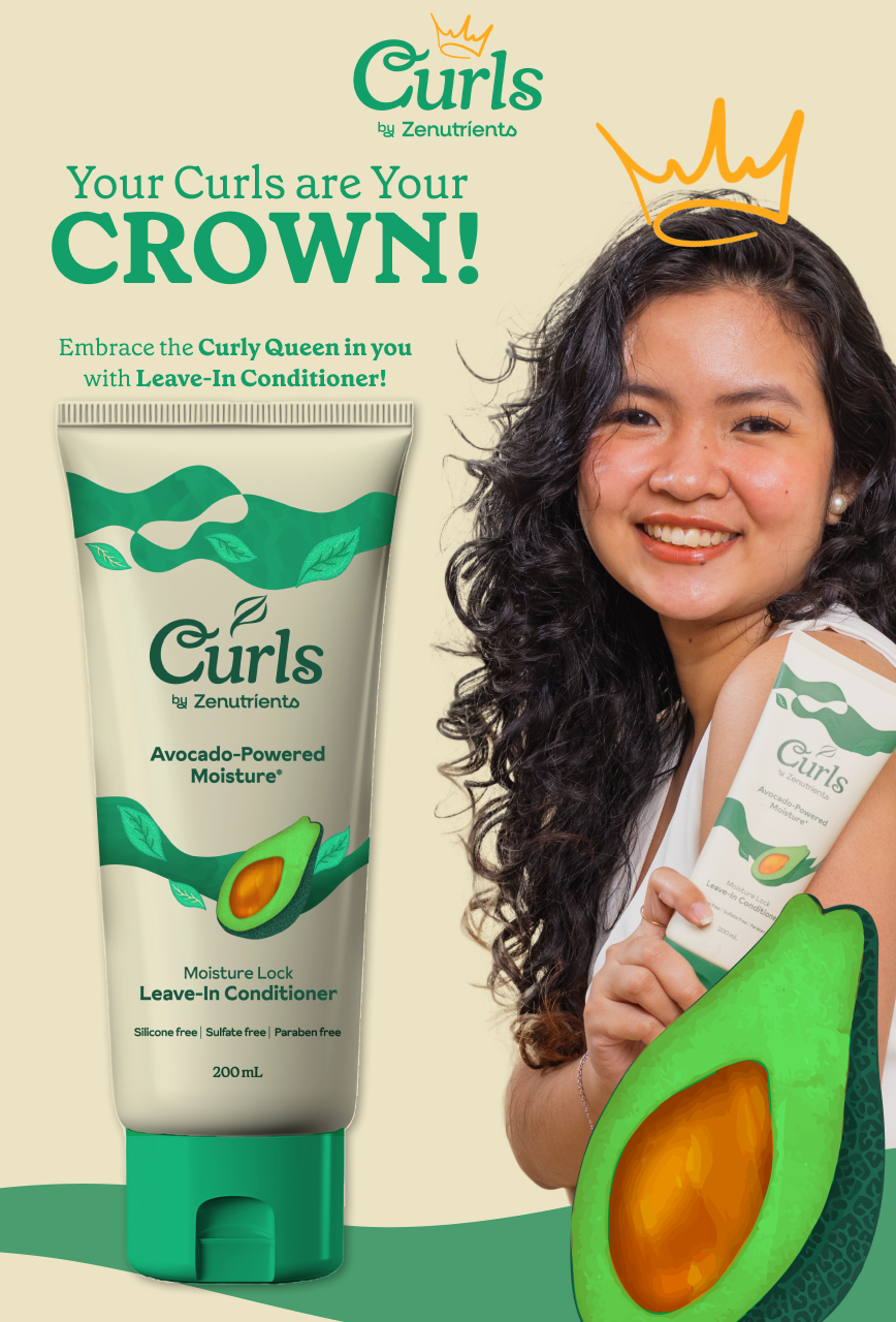 Curls by Zenutrients Leave-In Conditioner for Hair 100mL (Protein-Free ...