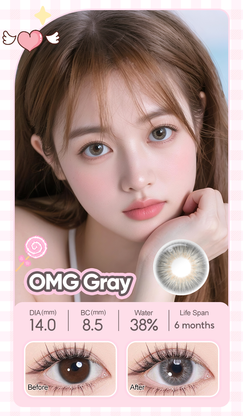 Magister Contact Lenses OMG Brown Gray Black Contact Lens With Grade ...