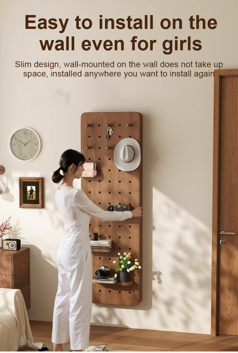 Wall hanging integrated mirror full body mirror perforated board ...