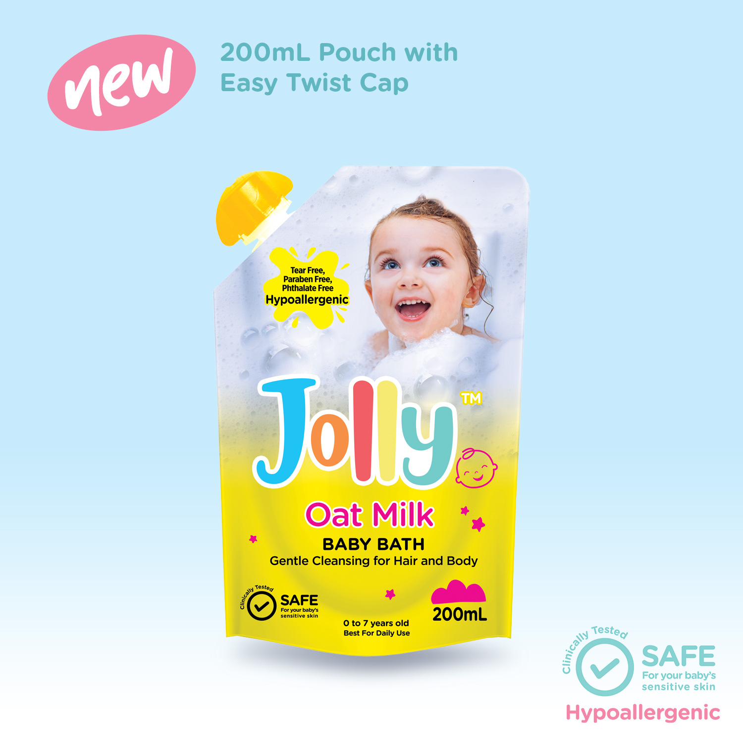 Jolly Baby Buy1 Take1 Oat Milk Gentle Baby Hair and Body Bath 200ml ...