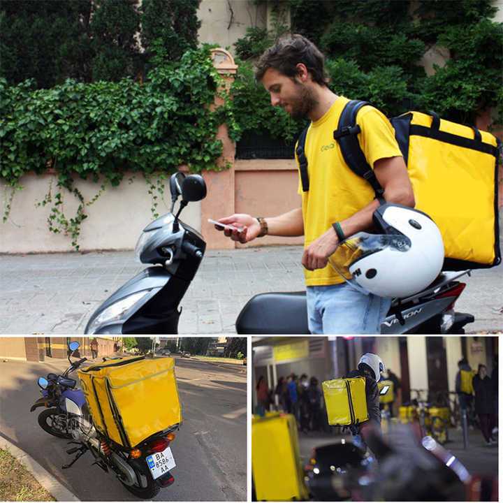 32/48/62L Food Delivery Bag Motorcycle Insulated Grab Delivery Box ...