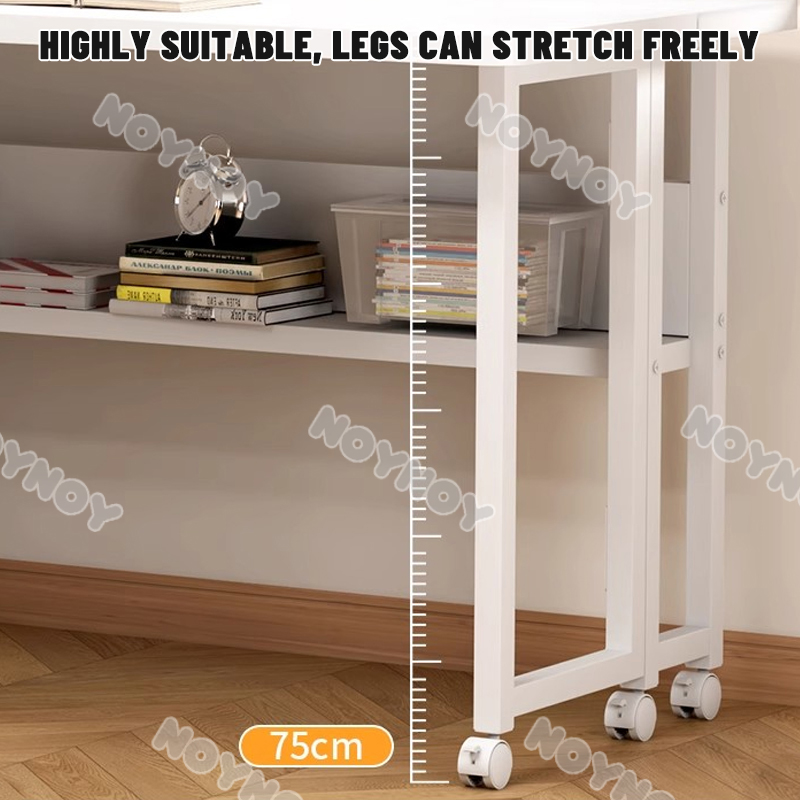 Folding Table Computer Table Mobile White Study Table Office Table With ...