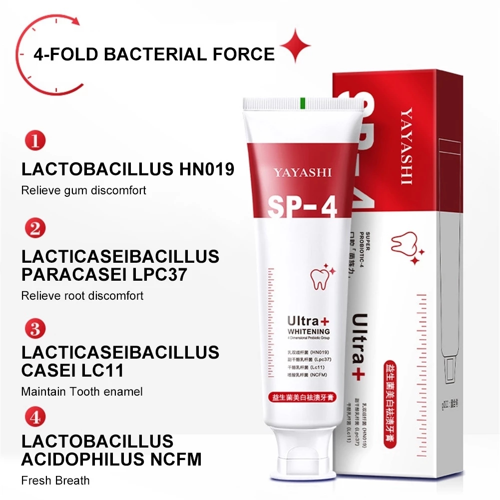 Probiotics SP4 Toothpaste Whitens To Remove Tooth Stains Repair Paste ...