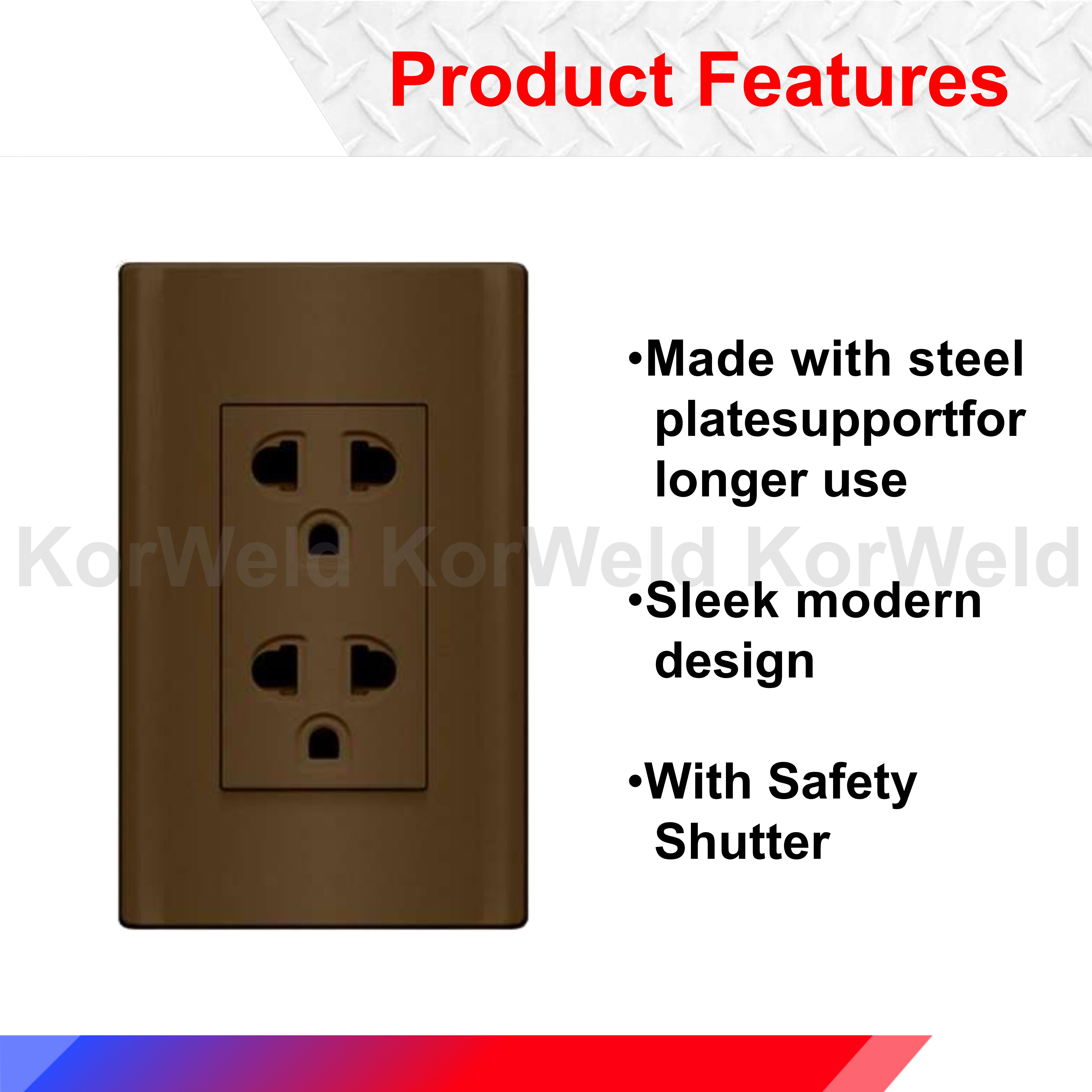 ROYU Plano Duplex Universal Outlet with Ground | Shopee Philippines