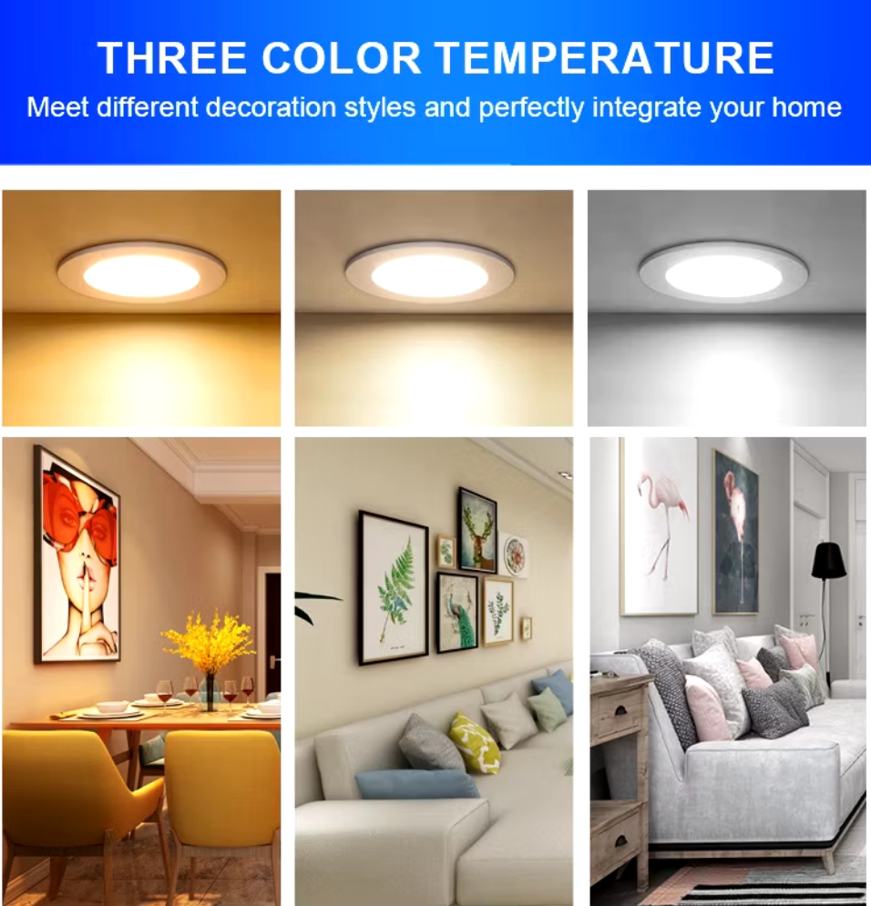 Ultrathin Panel light pinlight Round Ceiling Light LED Recessed down ...