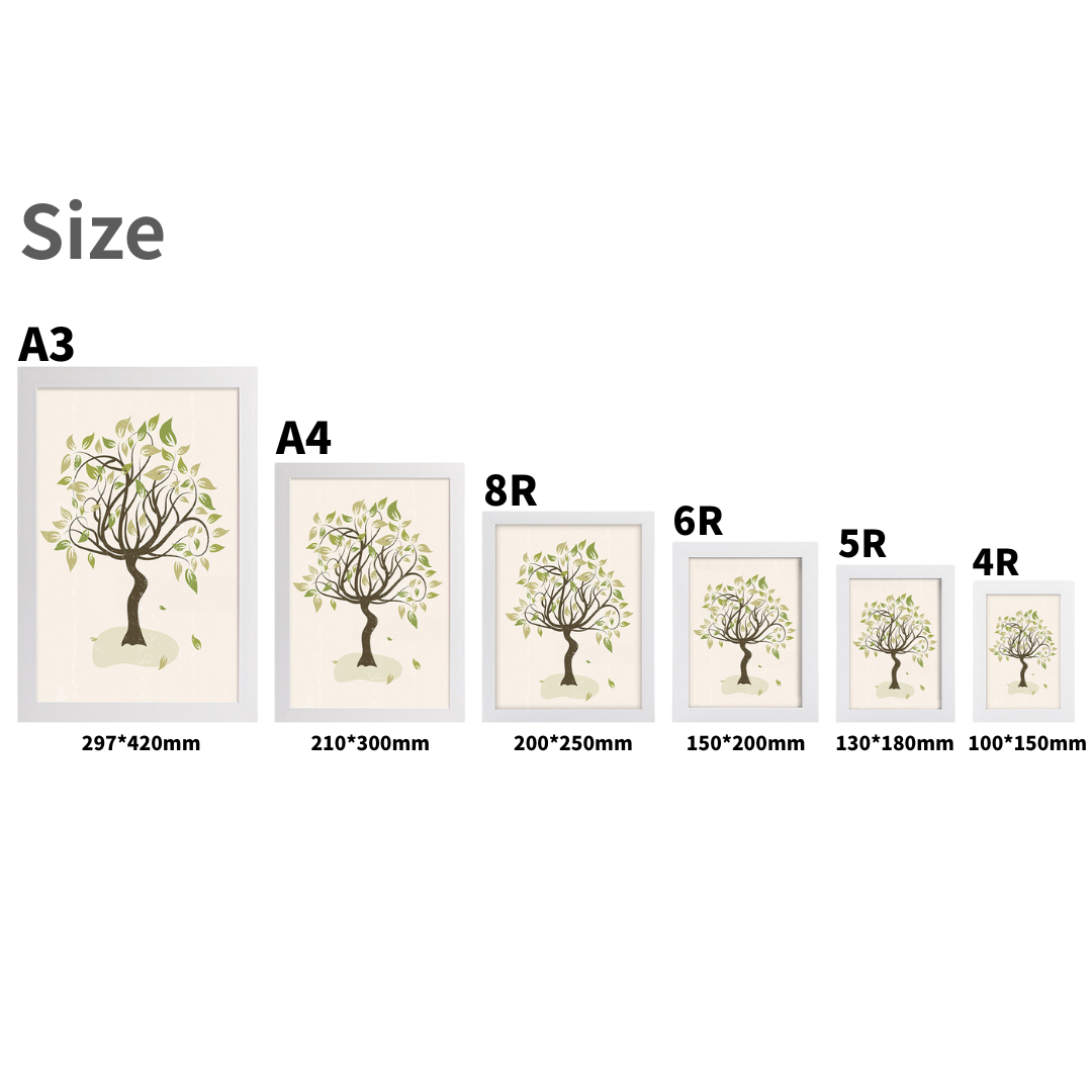 4R/5R/6R/8R/A4/A3Wooden Picture Frame Wall Decor Home Decor Picture ...