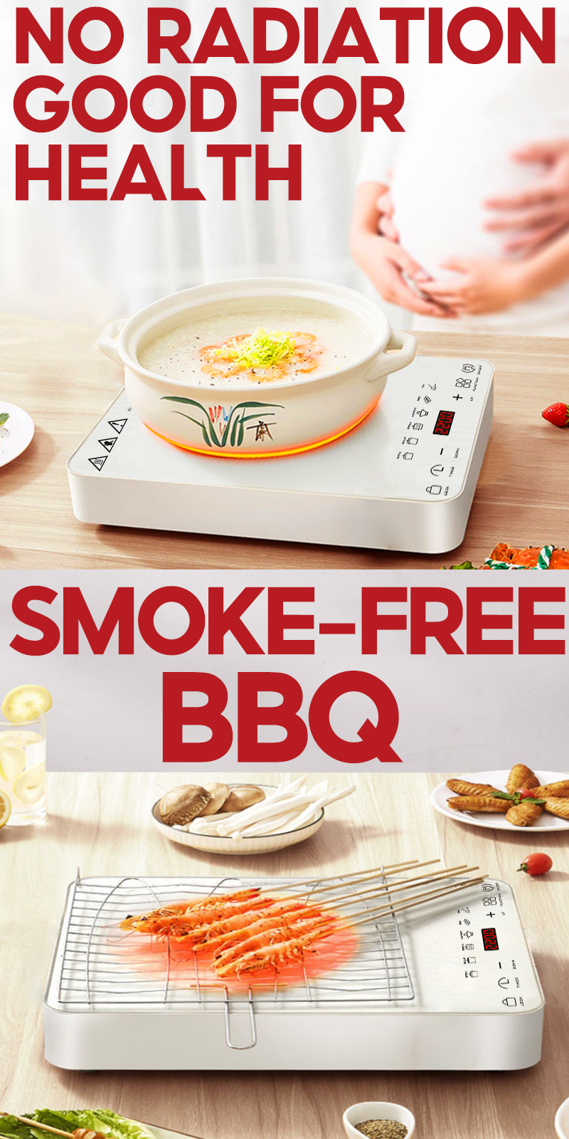 LAHOME Electric Inverter Ceramic Stove Induction Cooker Infrared Burner ...
