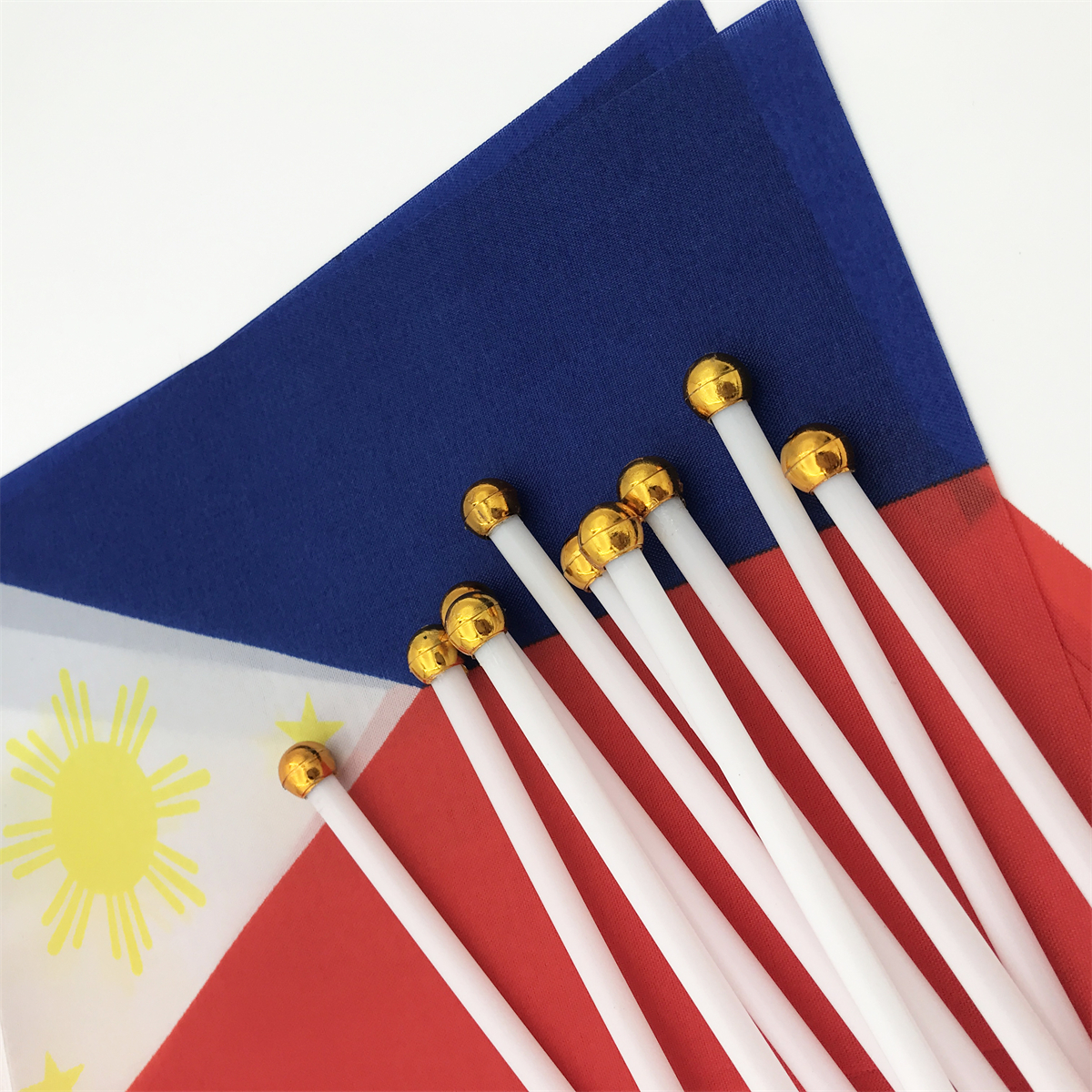 14x21cm Mini Philippine Flag with Stick Waving Philippine Flaglets ...