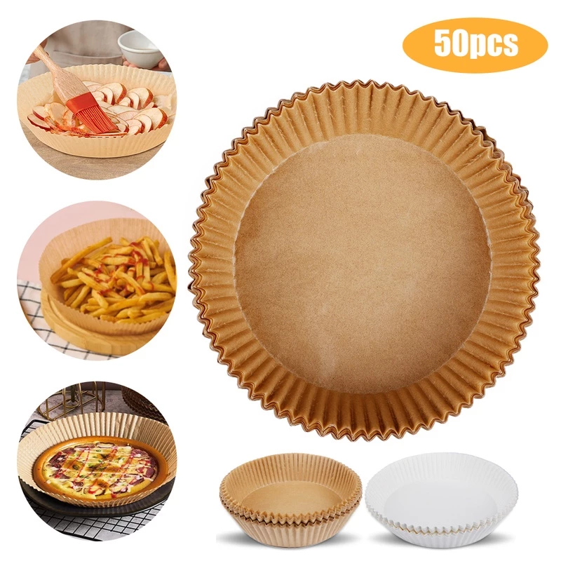200pcsFrying paper Air fryer paper Food frying paper disposable oil ...