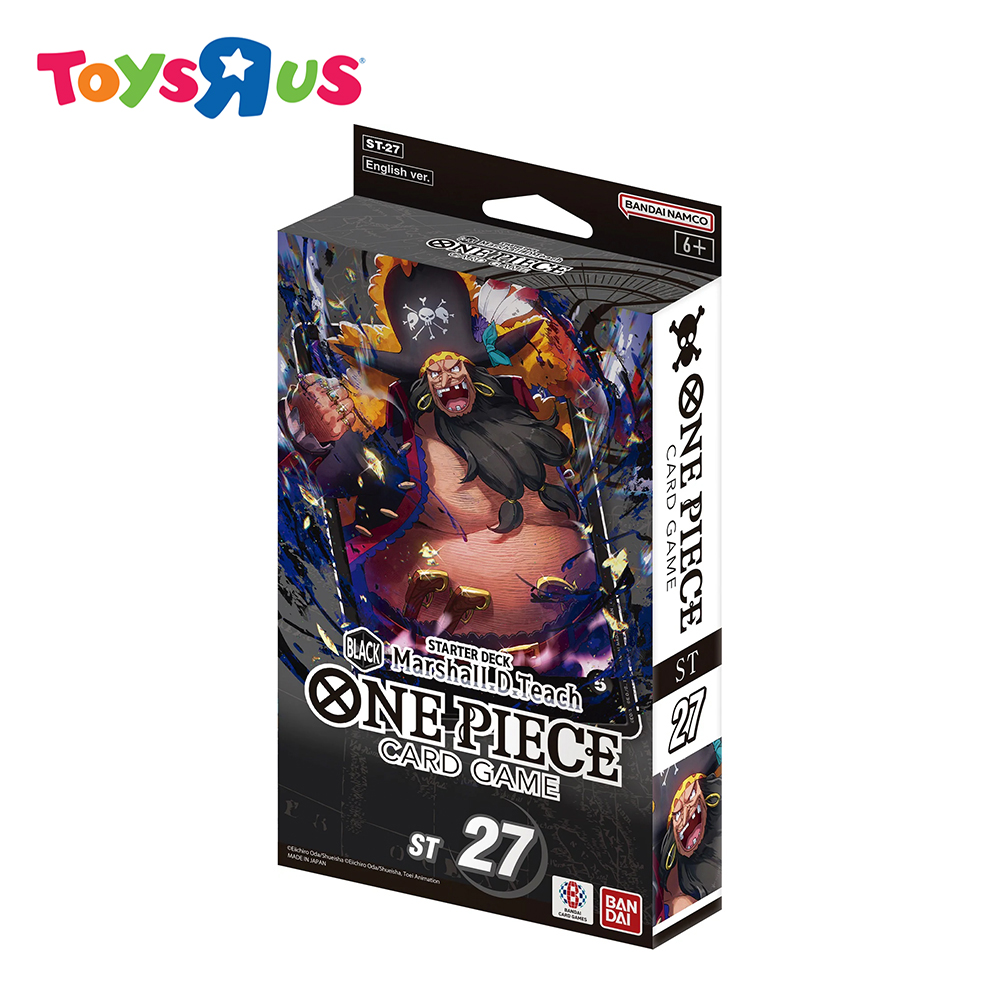 One Piece Card Game: Starter Deck Black Marshall D. Teach [ST-27] | 51 Cartas + 10 Don | Incluye Booster OP-11 | Edición Inglés