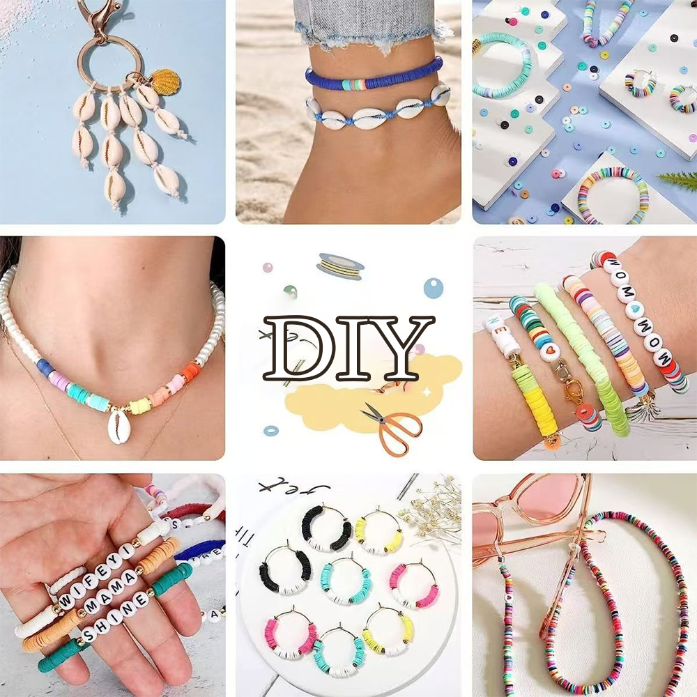 4800pcs Jewelry Making DIY Bracelets Accessories Clay Beads Kit Star ...