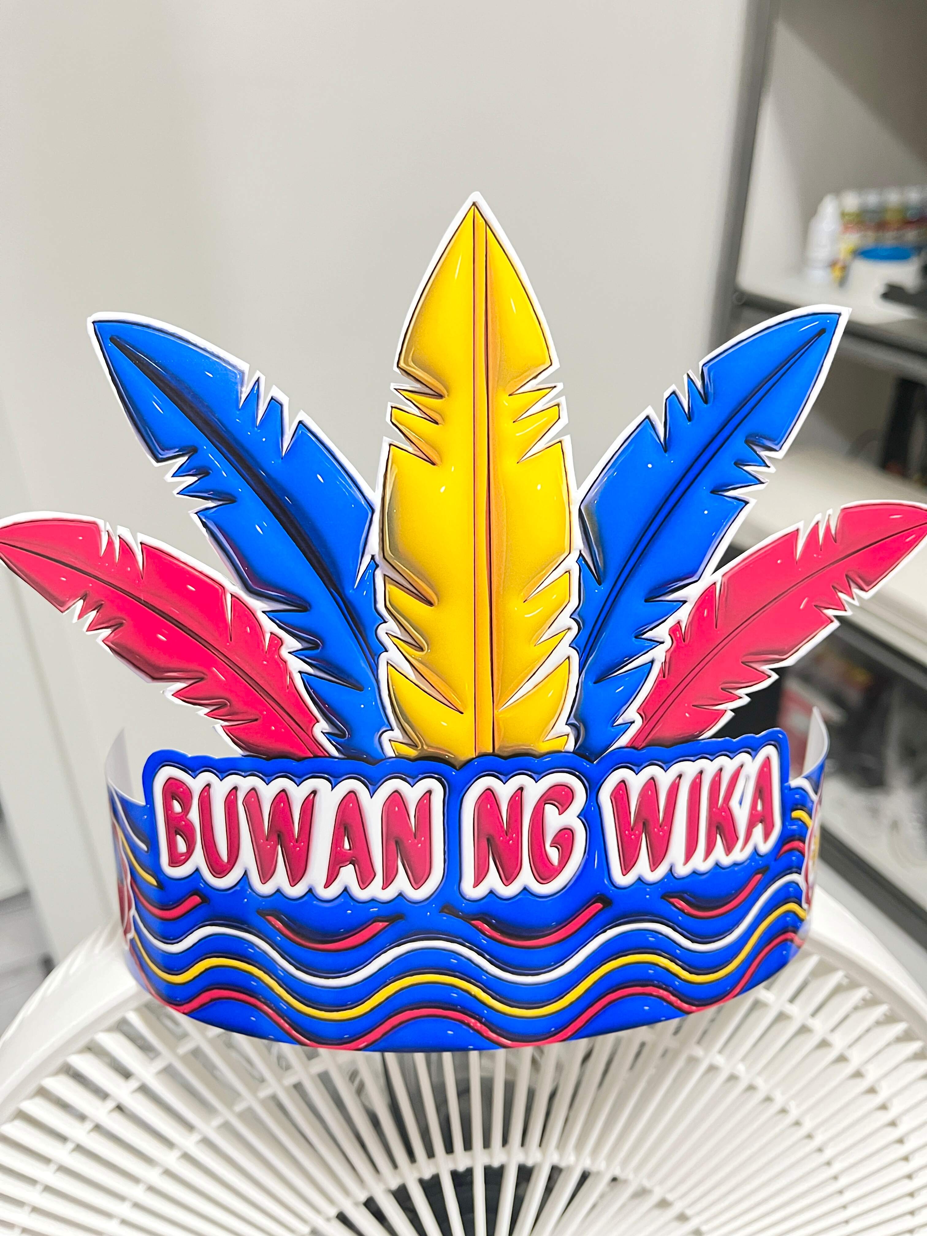 HEADRESS for BUWAN NG WIKA 3D EFFECT vibrant color that will stand out ...