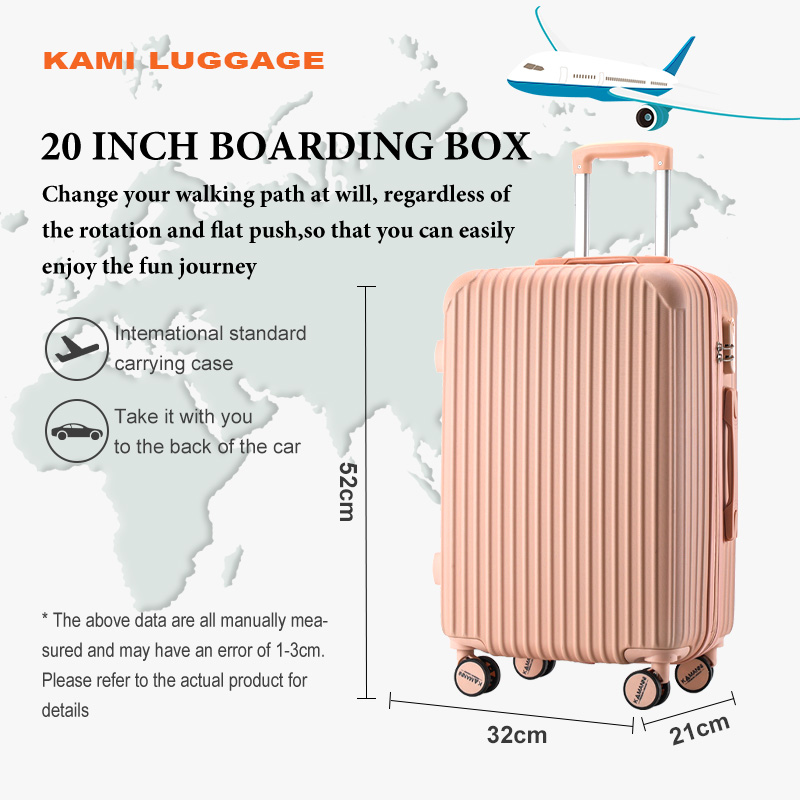 KAMI ABS+PC Luggage – 20/22/24 Inch Front-Loading Cabin Suitcase ...