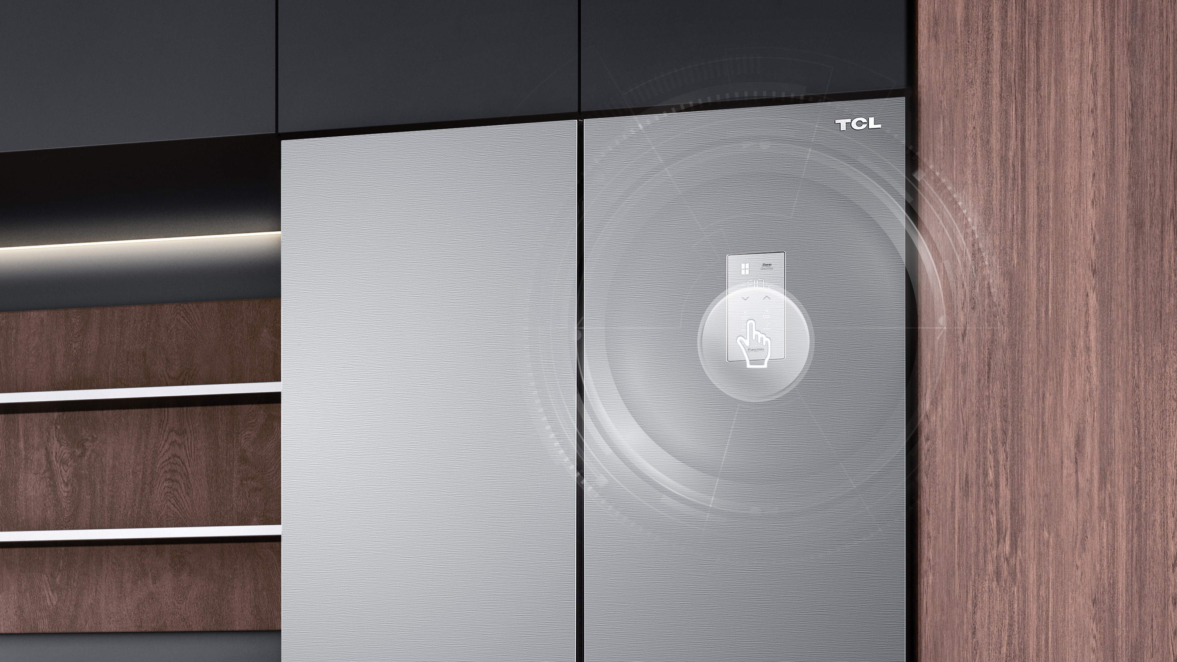 TCL 15.18 cu.ft. Twin Eco Inverter Cross Door Refrigerator - TRF ...