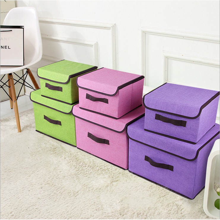 Home Color Foldable Storage Box 2 in 1 Storage Box Beautiful and ...