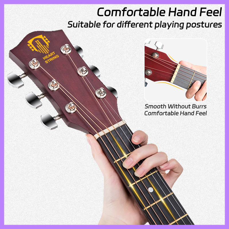 Heart String Beginner Acoustic Electric Guitar Original Low Action ...