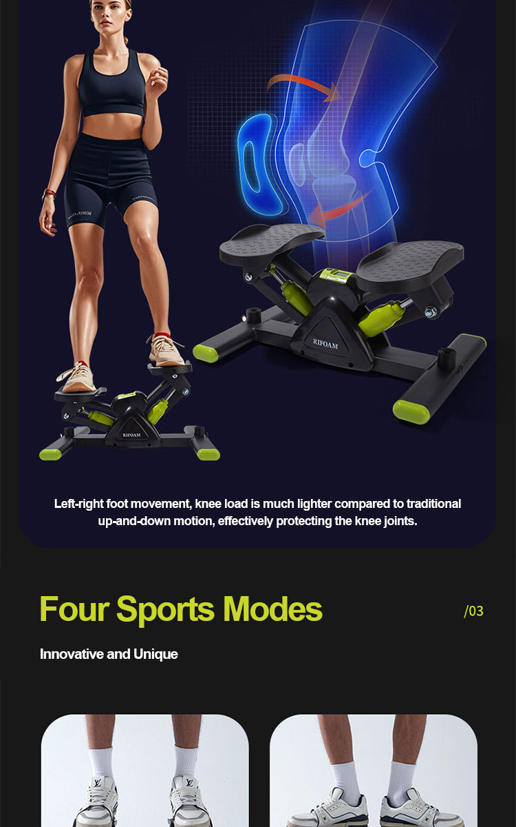 Side Stepper Exercise Lose Weight Burn Fat V-shaped Stepper Mini ...