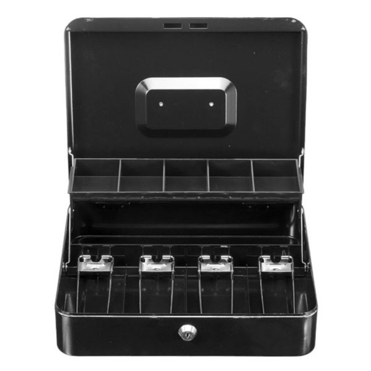 COD Cash box portable money secret security safe box lock metal 12iNCH ...