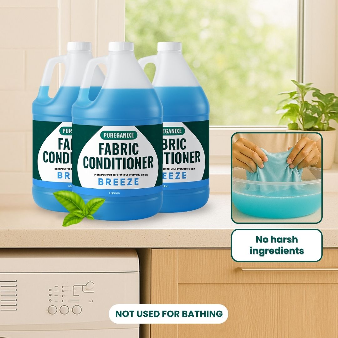 Pureganixe Fabric Conditioner 1 Gallon Blue Breeze Scent Fabcon for ...