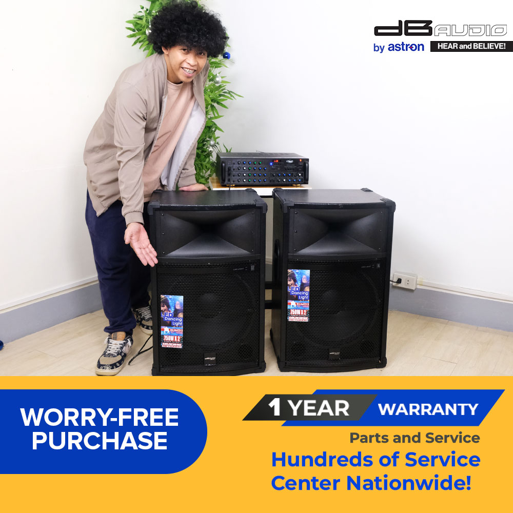 DB Audio by Astron SUMO-15 | 2 way speaker | Powerful sound | 750w x 2 ...