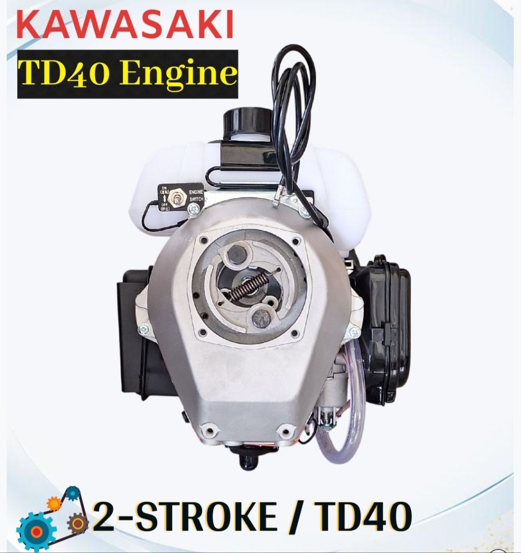 KAWASAKI TD40 GRASS CUTTER ENGINE ONLY | Shopee Philippines