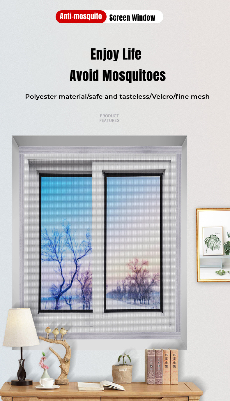 Mosquito Net for Window with Velcro Screen Mesh for Door Insect Self ...