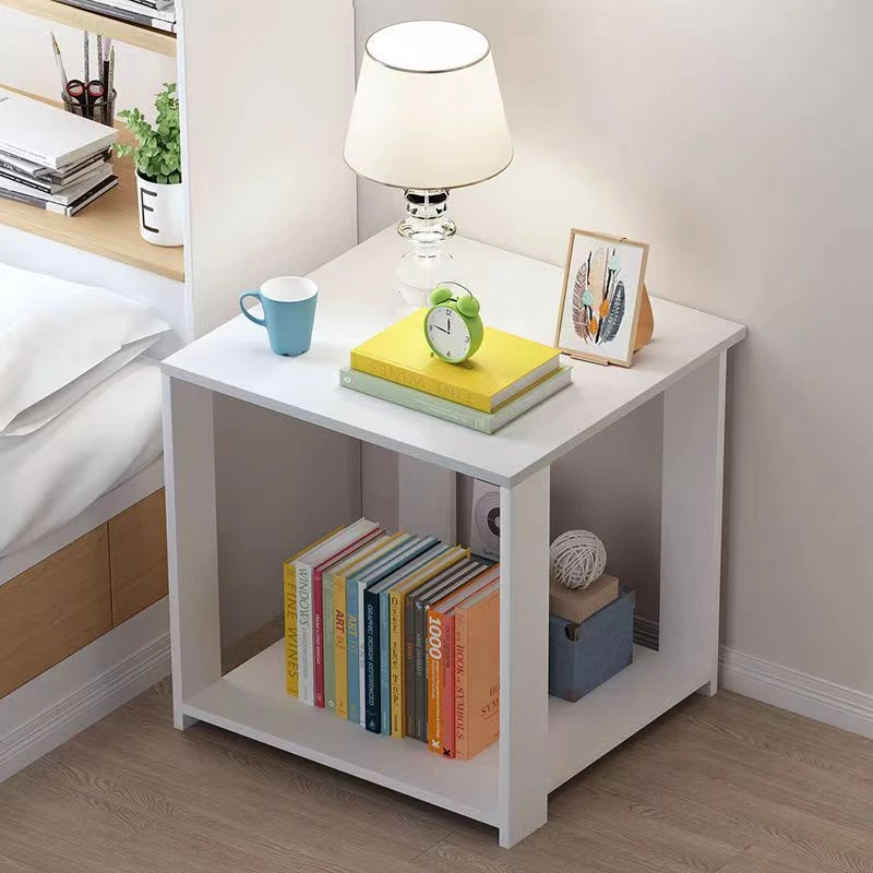 Nordic Bedside Table Small Square Desk Coffee Table Simple Sofa Side ...