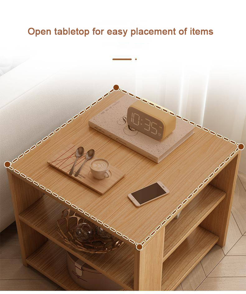 Nordic Bedside Table Small Square Desk Coffee Table Simple Sofa Side ...