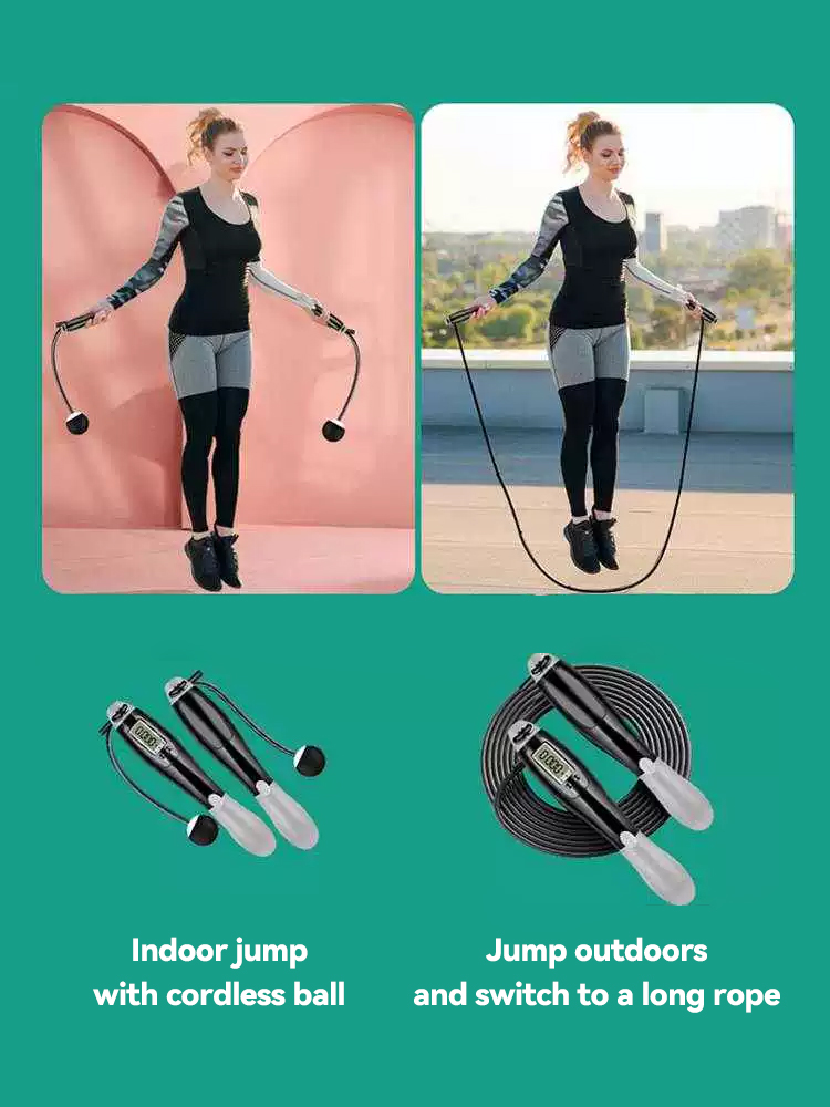 ICON 2 In 1 Rope Free Ball Jump Rope Number Counting Jump Rope Training ...