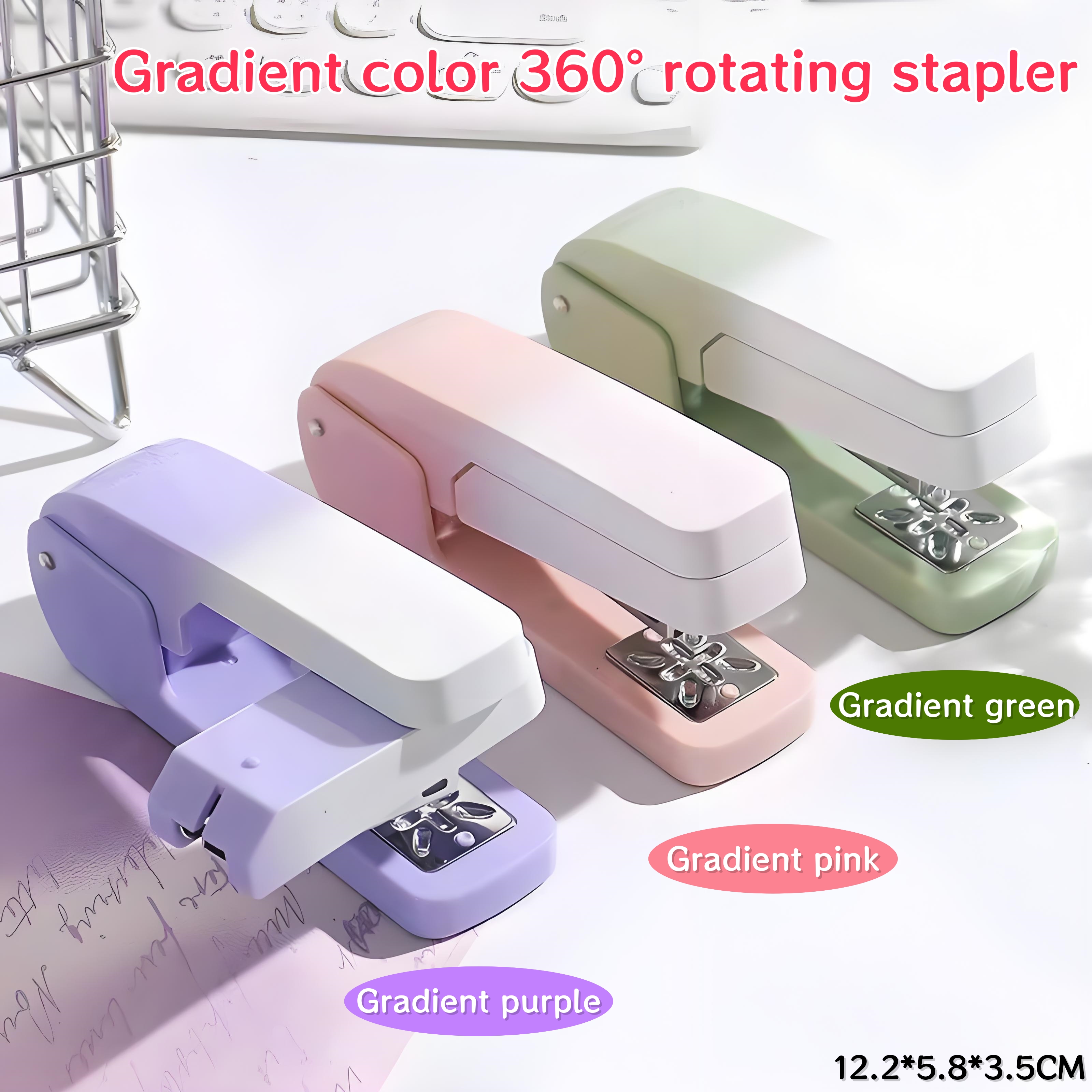 Stapler 360 Degrees Rotatable Atudent With Gradient Color Stapler ...