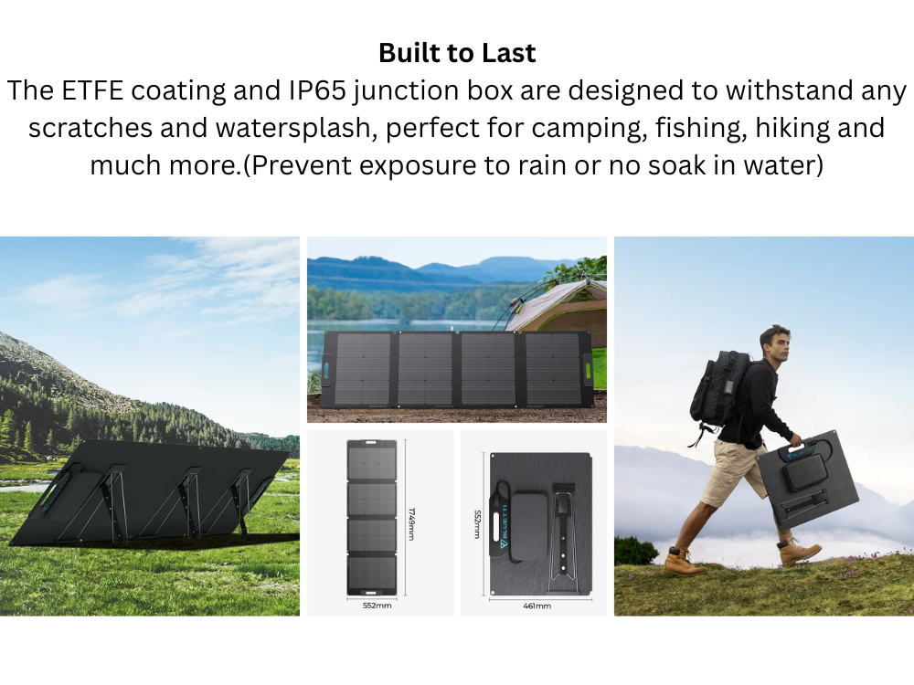BLUETTI Premium PV120 120W Foldable Solar Panel | Portable Solar ...