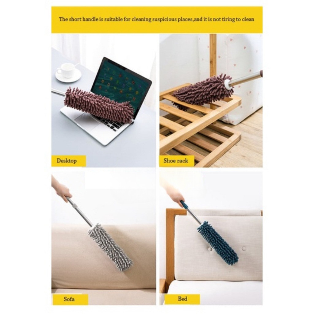 【COD】Telescopic Duster Car With Dust Sweep Anti-Static Cleaning Tools ...