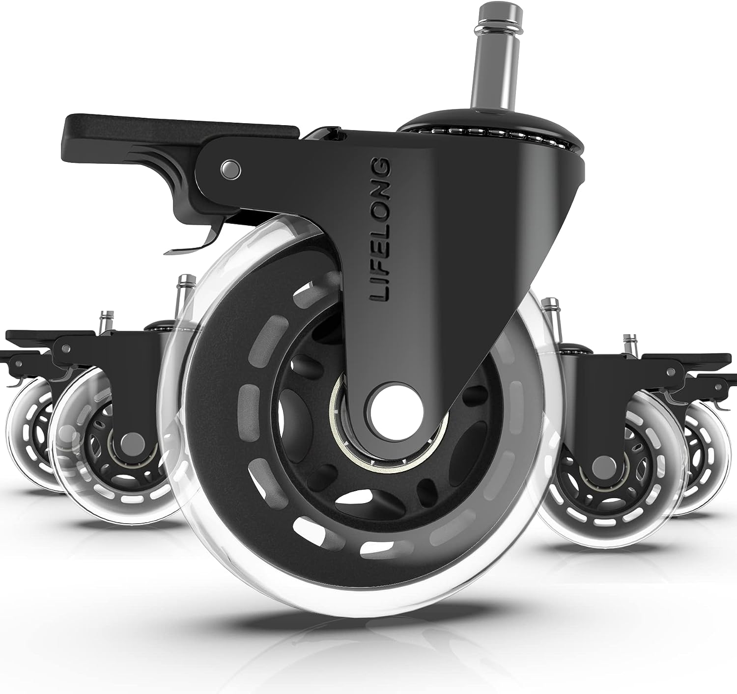 5PCS Swivel Chair Wheels Heavy Duty Computer Chair Wheel Caster ...