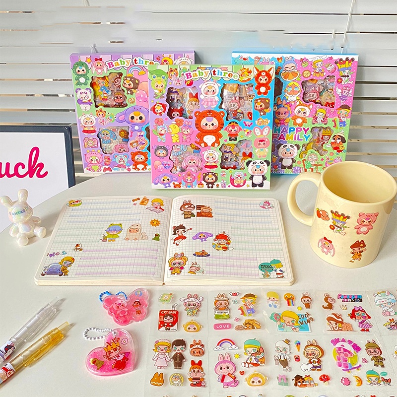 96pcs unique stickers Cartoon sticker subject for notebook sanrio ...