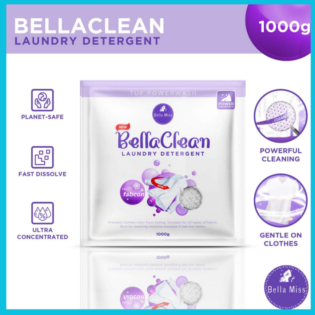 BellaClean 1000g Laundry Detergent – Ultra Concentrated, Fast Dissolve ...